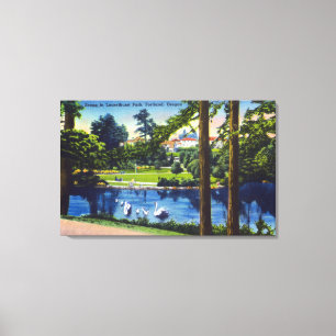 Portland, OregonLaurelhurst Park-Szene Leinwanddruck