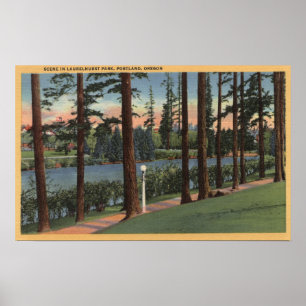 Portland, ORScene im Laurelhurst Park Poster