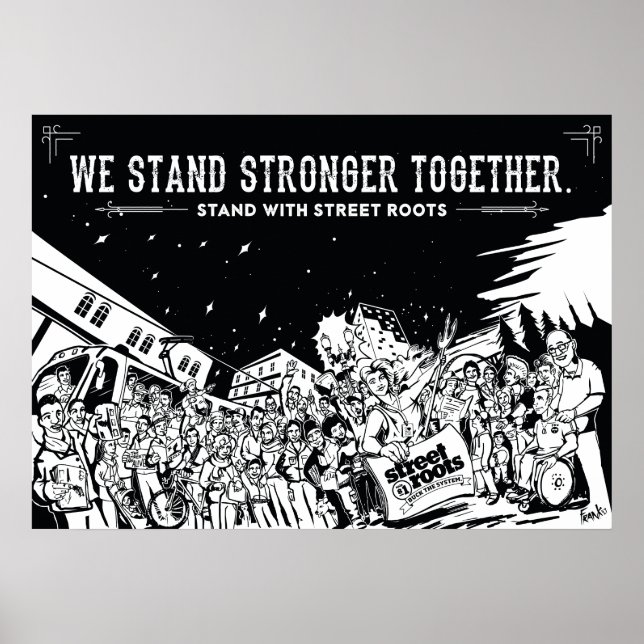 Portland Parade - ein Street Roots Deckplakat Poster (Vorne)