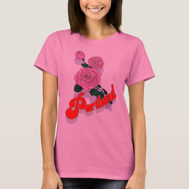 Portland Pink Rosa Shirt (Vorderseite)