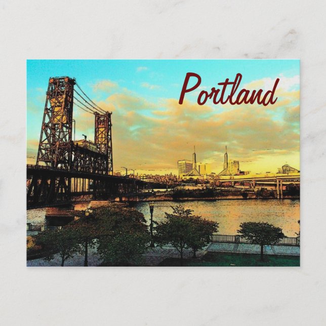 Portland Postcard Postkarte (Vorderseite)