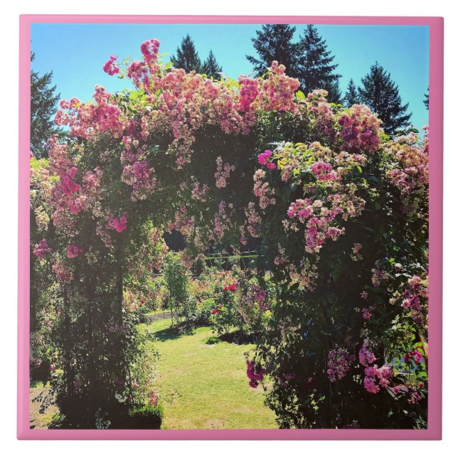 Portland Rose Garden, OR Fliese (Vorderseite)