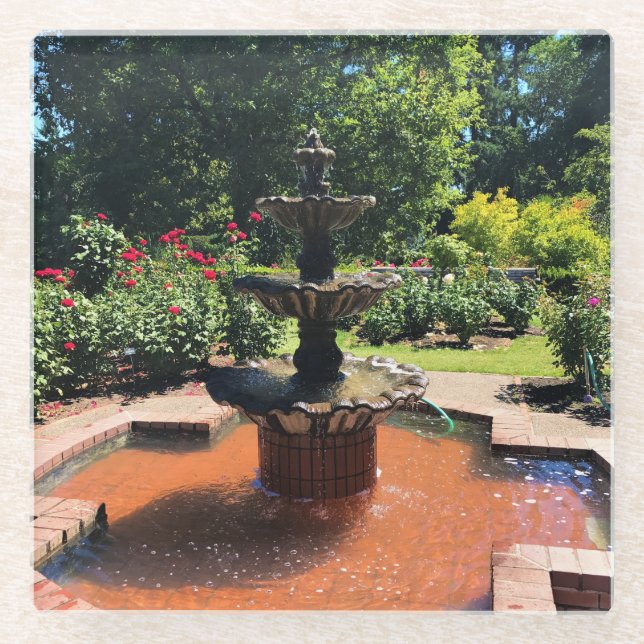 Portland Rose Garden, OR Glasuntersetzer (Vorderseite)