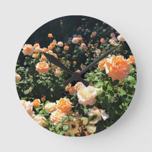 Portland Rose Garden, OR Runde Wanduhr