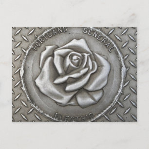 Portland Rose Grate Post Card Postkarte