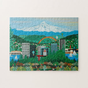Portland-Rosen-Garten-Puzzlespiel Puzzle