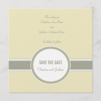 Portland Save the Date: Vanilla Save The Date