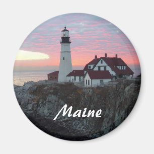 Portland-Scheinwerfer-Sonnenaufgang-Maine-Magnet Magnet