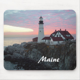 Portland-Scheinwerfer-Sonnenaufgang Maine Mousepad