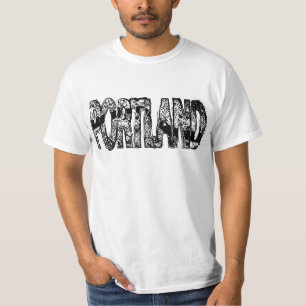 Portland-Schmutz-Karte T-Shirt