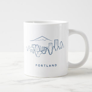 Portland Skyline Jumbo-Tasse