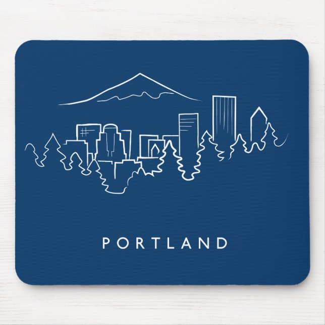 Portland-Skyline Mousepad (Vorne)