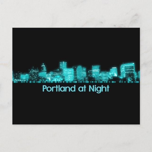 Portland Skyline Postkarte (Vorderseite)