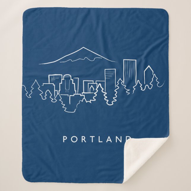 Portland-Skyline Sherpadecke (Vorderseite)
