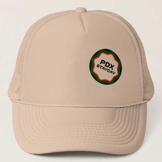 Portland Staycation Trucker Hat - Alle Khakis Truckerkappe (Vorderseite)