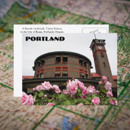 Portland Train Depot, Oregon Foto Postkarte