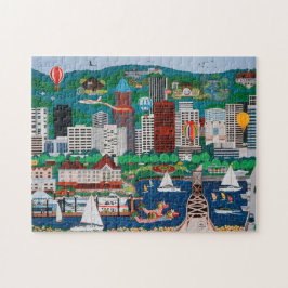 Portland-Ufergegend-Puzzlespiel Puzzle
