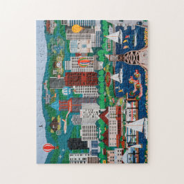 Portland-Ufergegend-Puzzlespiel Puzzle