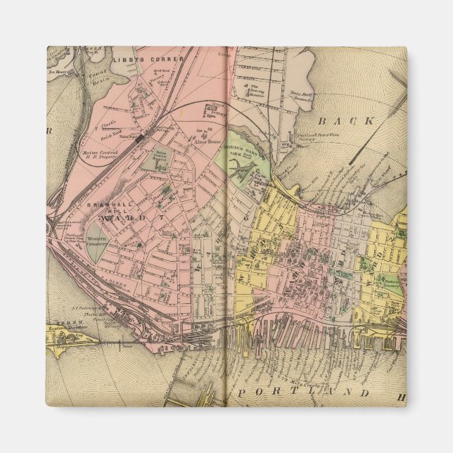 Portland & Umgebung Magnet (Vorne)