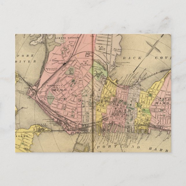 Portland & Umgebung Postkarte (Vorderseite)