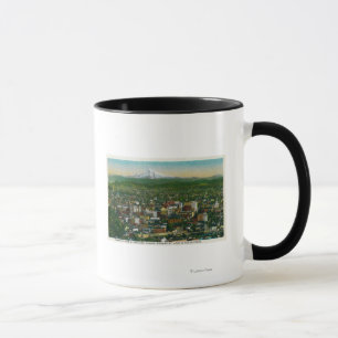 Portland und Berg Hood in der Ferne Tasse