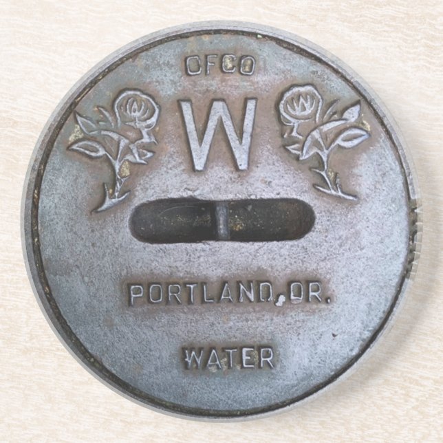 Portland-Wasser-Luken-Untersetzer Getränkeuntersetzer (Vorne)