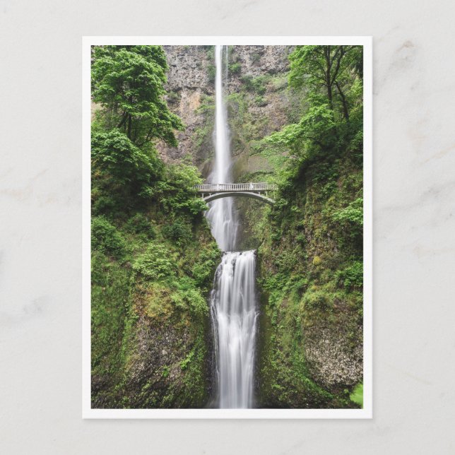 Portland Waterfall Oregon Columbia River Gorge Postkarte (Vorderseite)