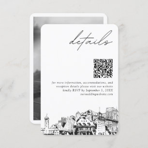 Portland Wedding Details QR Code Klein Begleitkarte