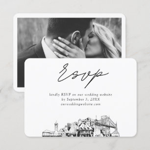 Portland Wedding Minimalistisch Sketch UAWG Begleitkarte