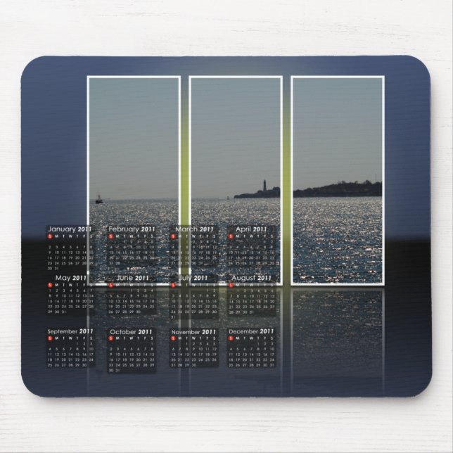 Portlandhauptleuchtturm-Kalender Mousepad (Vorne)