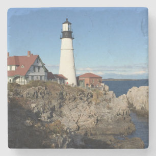 Portlandhauptleuchtturm Maine Steinuntersetzer