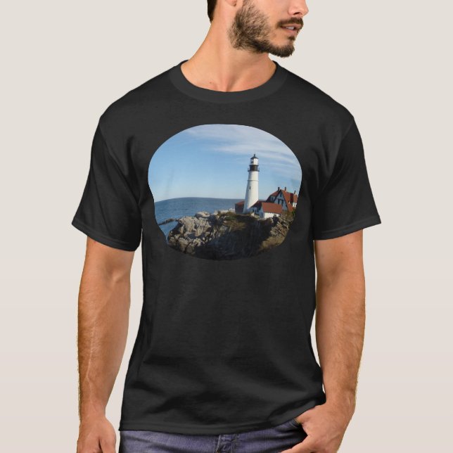 Portlandhauptleuchtturm Maine T-Shirt (Vorderseite)