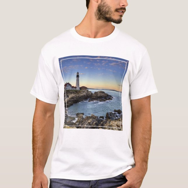 Portlandhauptleuchtturm T-Shirt (Vorderseite)