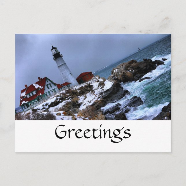Portlandhead Lighthouse-Postkarte Postkarte (Vorderseite)