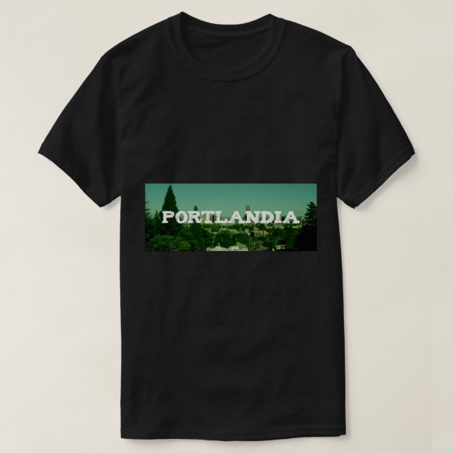Portlandia Logo Sticker T-Shirt (Design vorne)