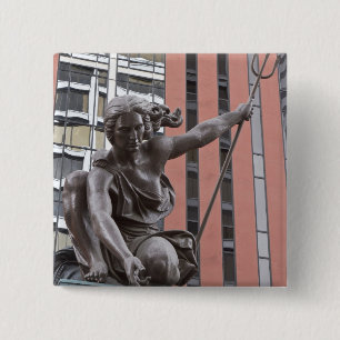 Portlandia Statue, Portland, Oregon Button