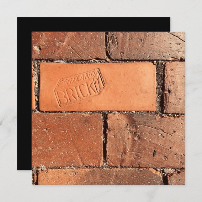 Portlandziegelweg Einladung (Vorne/Hinten)