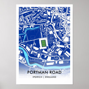 Portman Road Poster – Heim des Ipswich Town FC