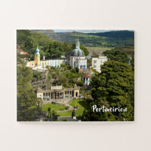 Portmeirion North Wales Touristendorf Szene Puzzle