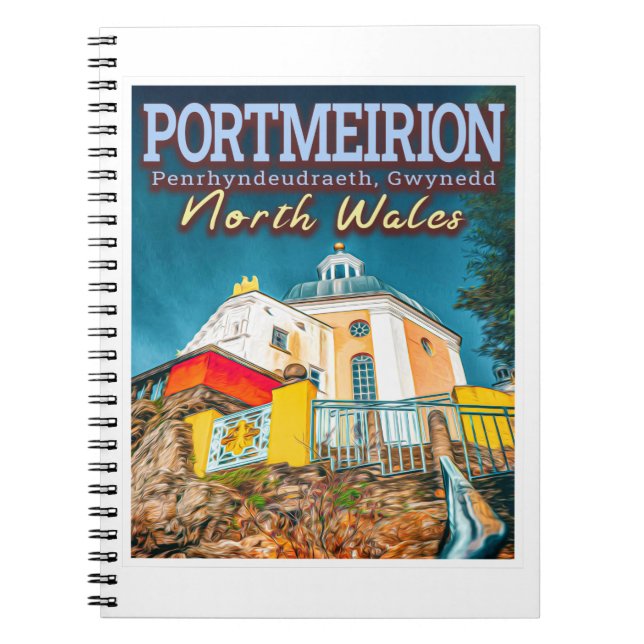 PORTMEIRION - PENRHYNDEUDRAETH GWYNEDD NORTH WALES NOTIZBLOCK (Vorderseite)