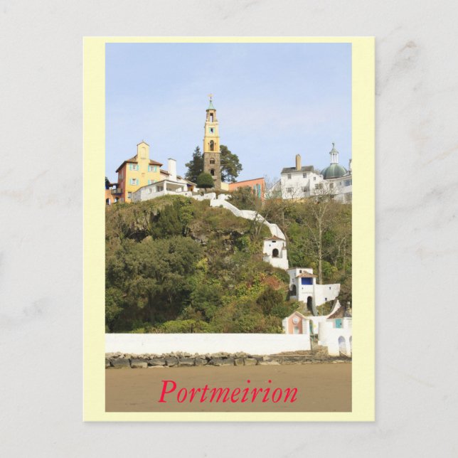 Portmeirion Postkarte (Vorderseite)