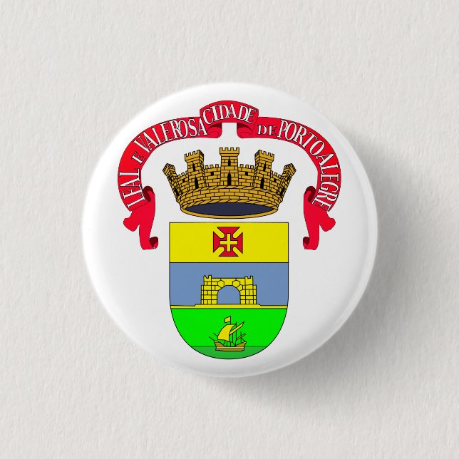 Porto Alegre (Siegel der Stadt) - BRASILIEN Button (Vorderseite)