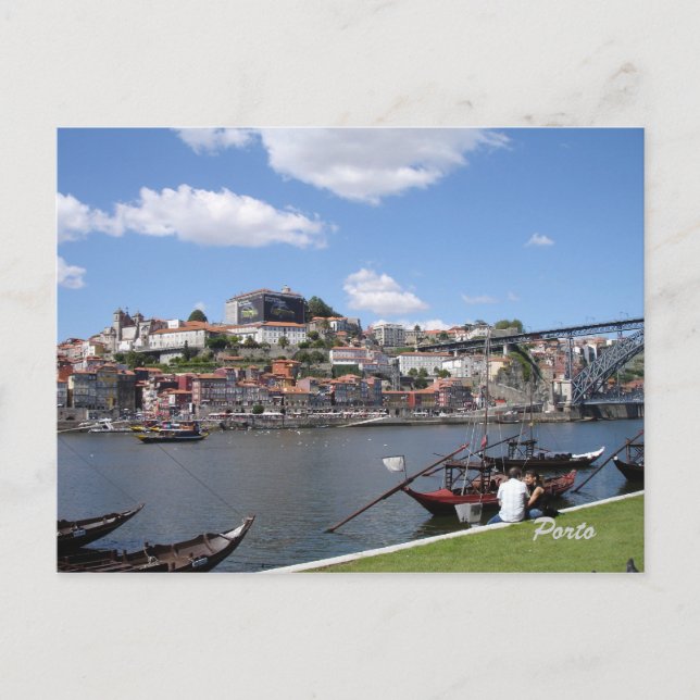 Porto am Fluss, Postkarte (Vorderseite)