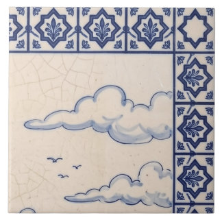 Porto Azulejo Mural Fliese 2 von 6 oben rechts