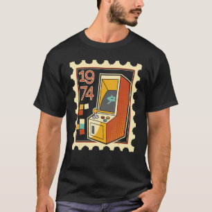 Porto-Briefmarke mit Computerspielautomat 1974 T-Shirt