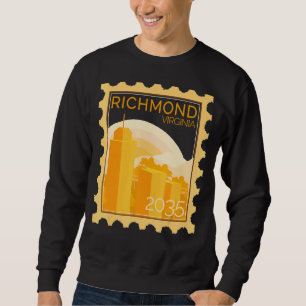 Porto-Briefmarke mit Sonnenuntergang in Richmond Sweatshirt