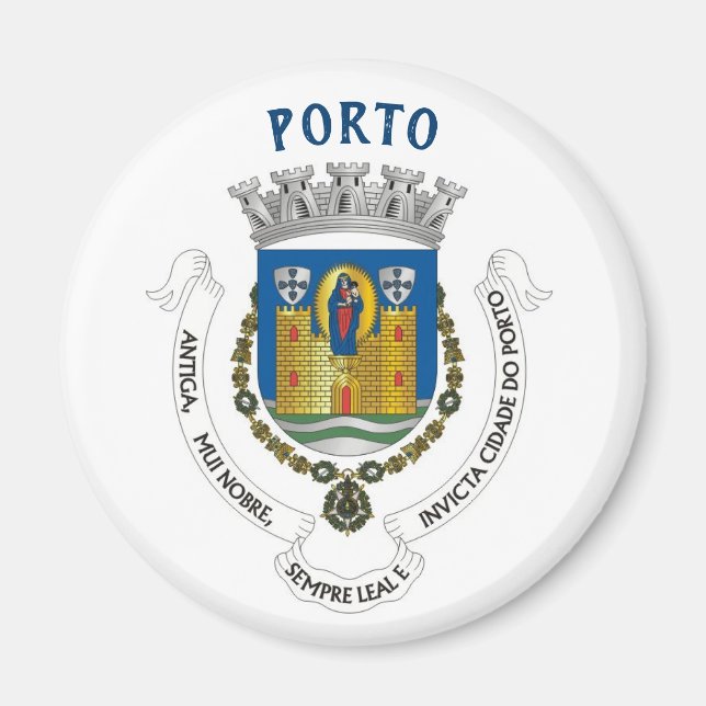 Porto City Coat of Arms Magnet (Vorne)