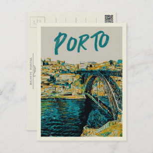 Porto Douro Flussbrücke - Portugal Postkarte