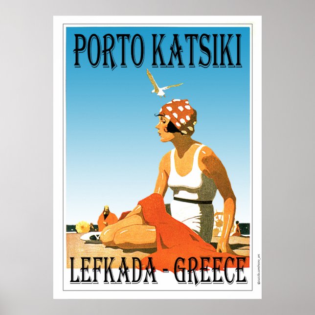 Porto Katsiki Beach Lefkada - Griechenland Poster (Vorne)