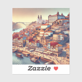 Porto Portugal 3 Zoll Vinyl Sticker